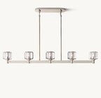 54 Inch Crystal Linear Candle Chandelier - Demaret