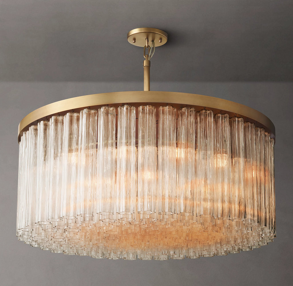 48 Inch Tronchi Glass Round Chandelier - Cielo