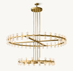60 Inch Hexagonal Crystal Tiered Chandelier – Arcachon