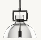 18 Inch Clear Glass Globe Pendant Light - Machinist