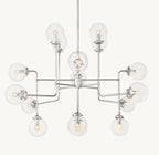 56 Inch Clear Glass Sputnik Globe Chandelier - Bistro