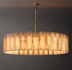 60 Inch Alabaster Round Chandelier - Calamette