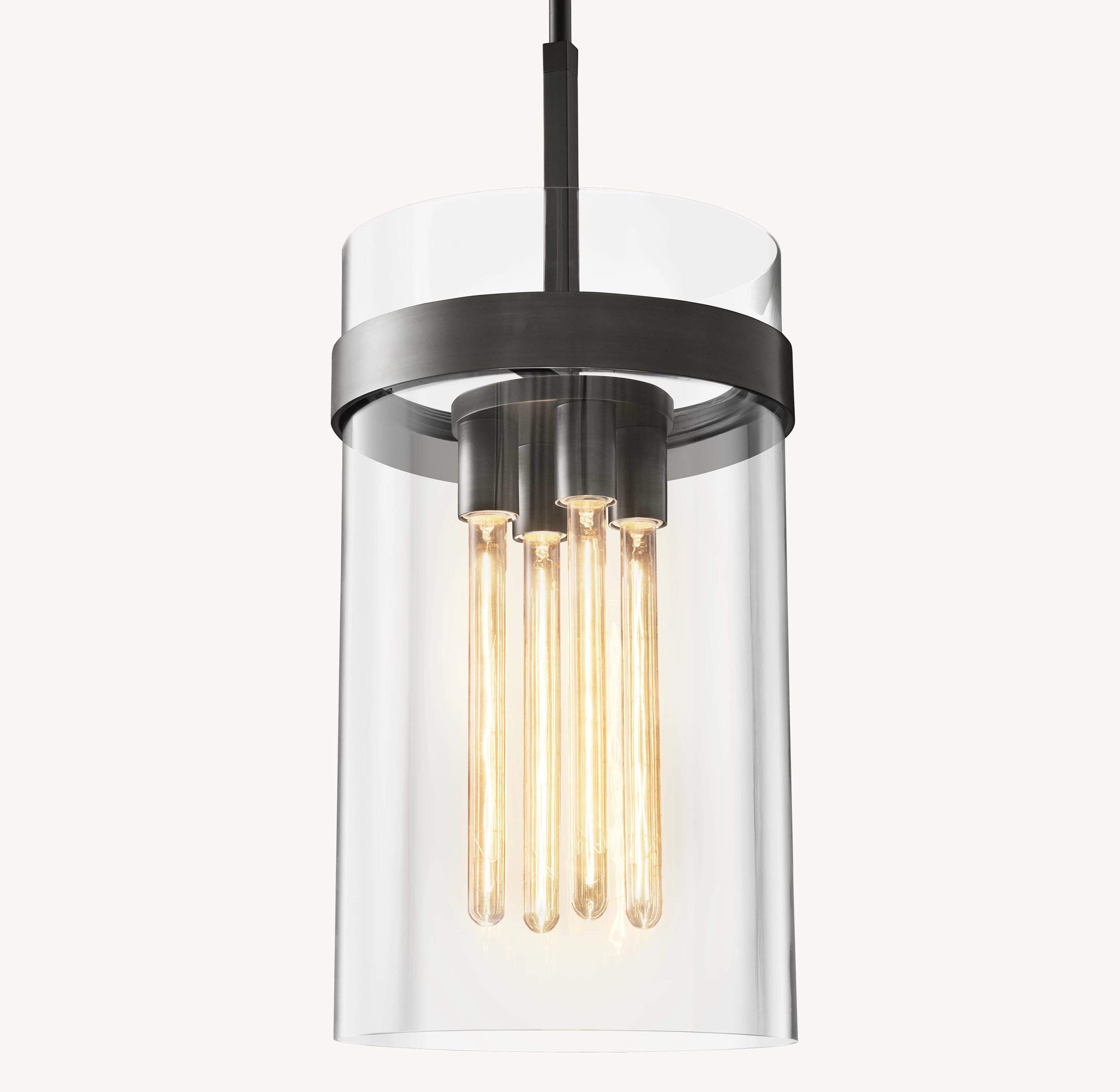 12 Inch Cylindrical Glass Pendant Light - Ravelle