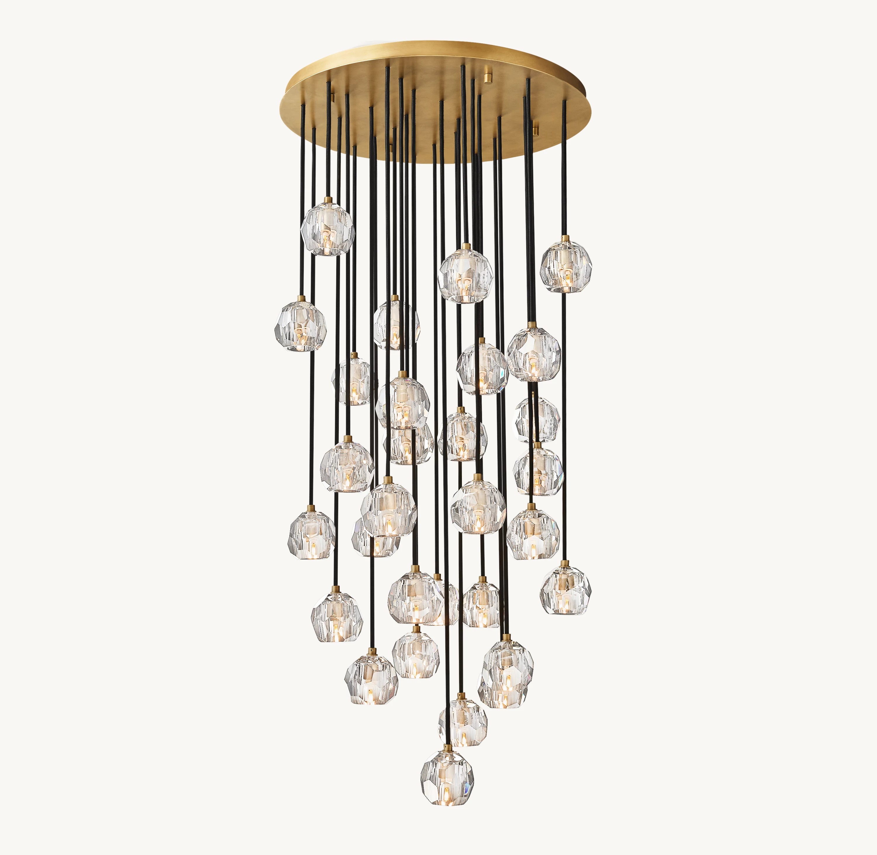 30 Inch Crystal Cluster Chandelier – Boule