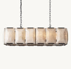 42 Inch Alabaster Rectangular Chandelier – Harlow