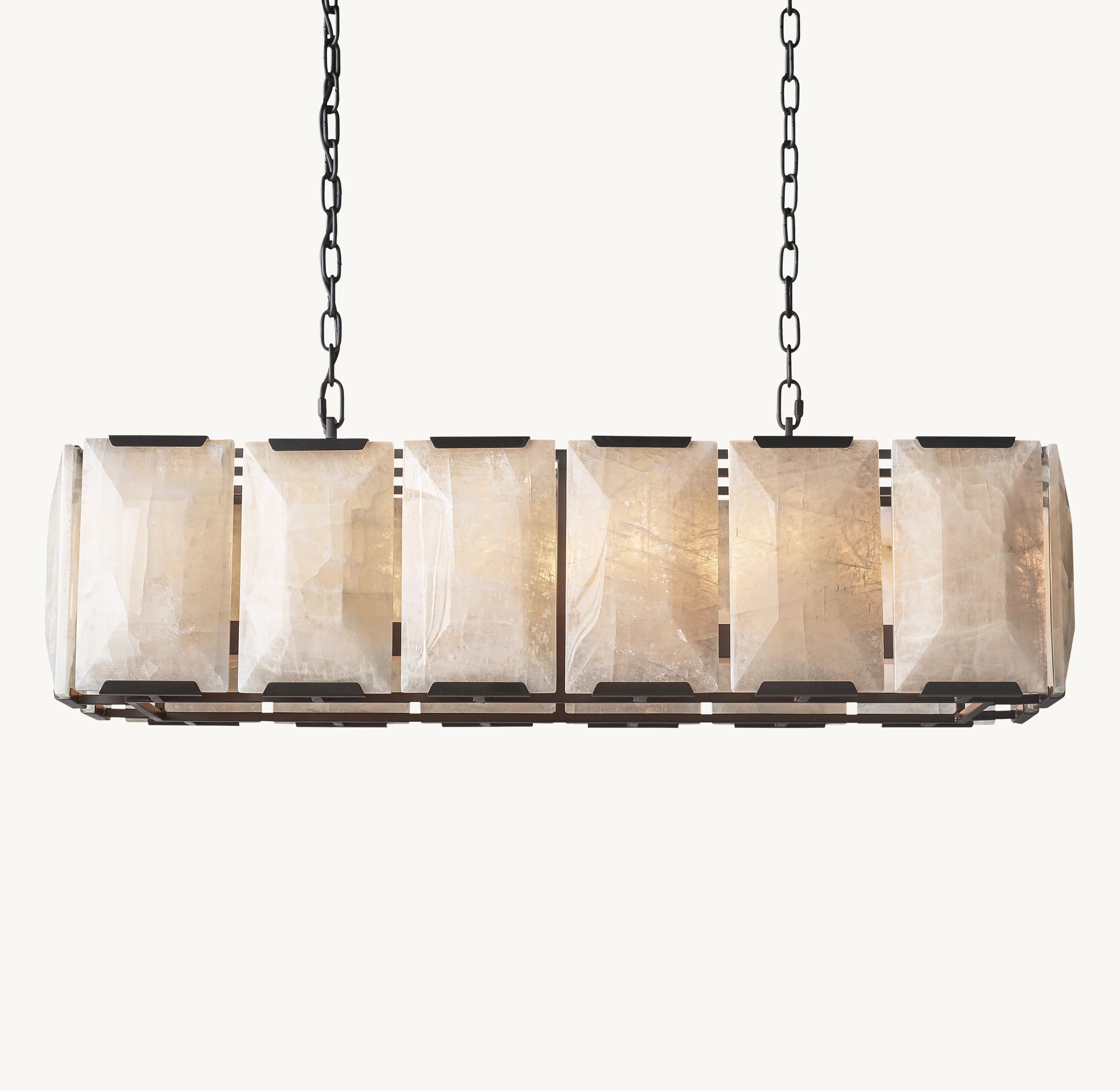 42 Inch Alabaster Rectangular Chandelier – Harlow