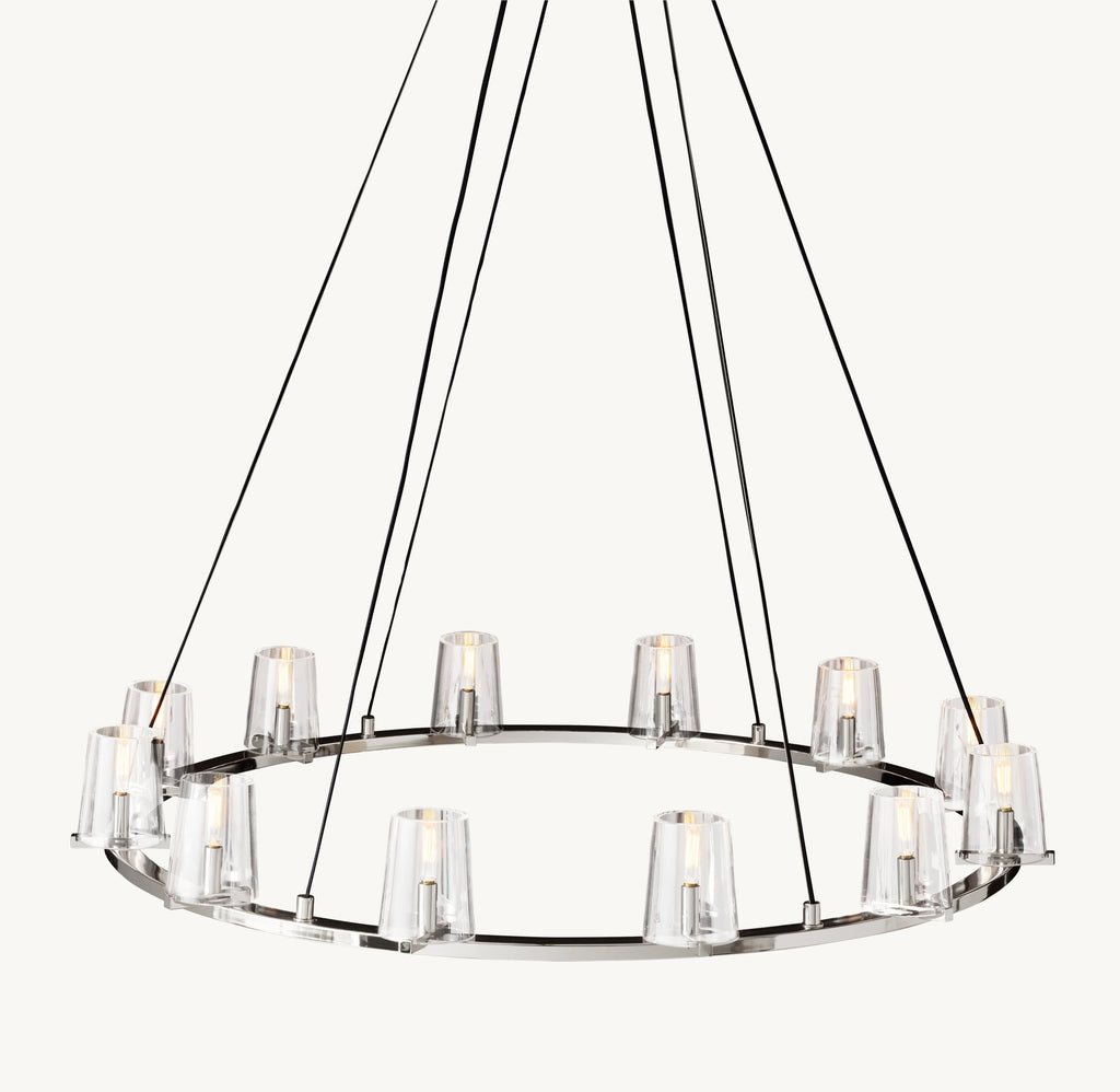 48 Inch Hurricane Candle Ring Chandelier - Pauillac