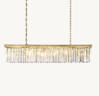 49 Inch Crystal Prism Rectangular Chandelier - Rhys