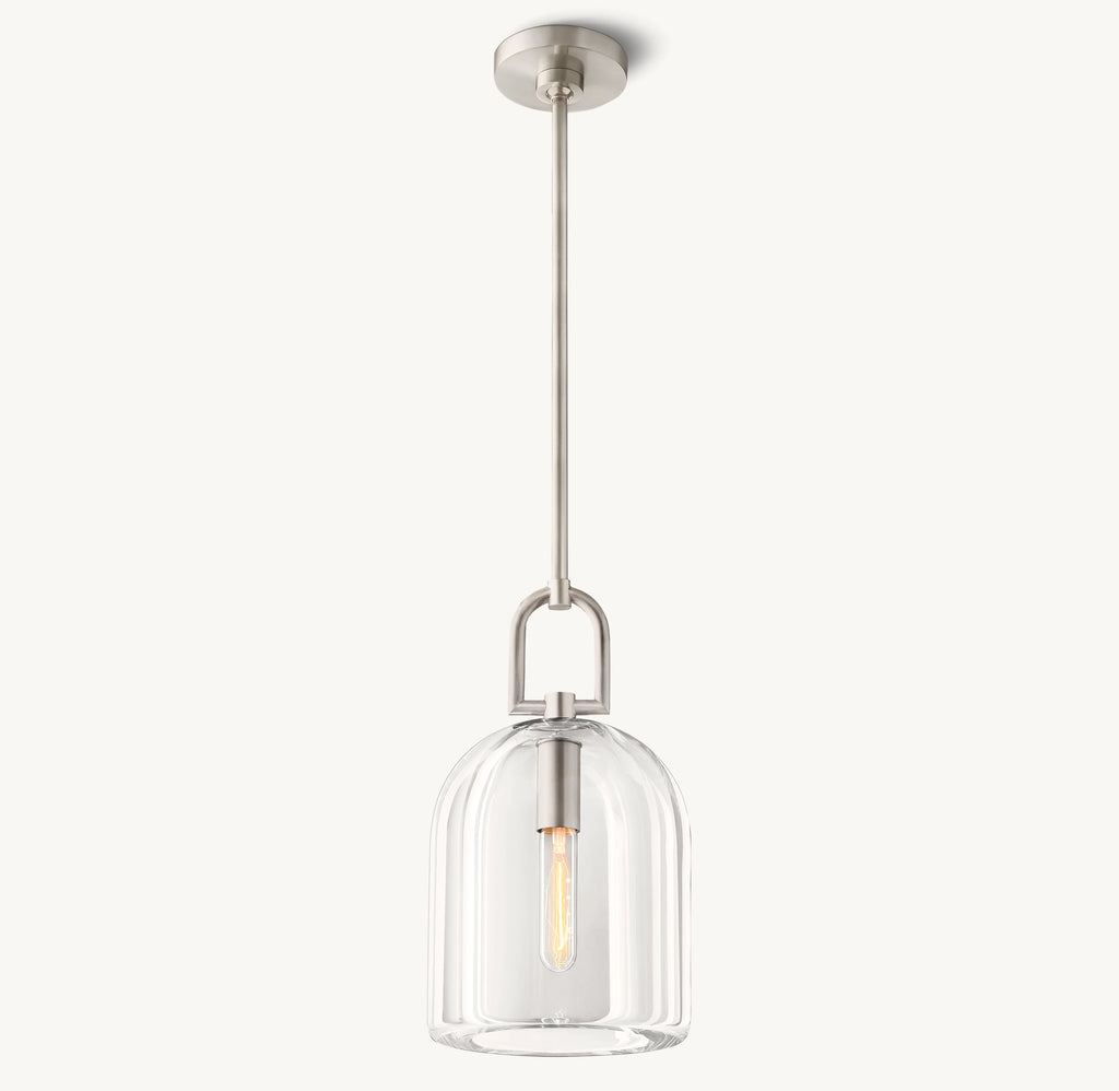 5 Inch Cloche Crystal Pendant Light - Botanist
