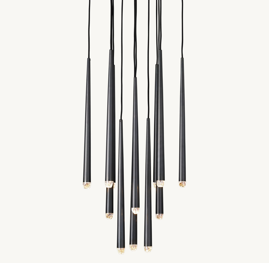 24 Inch Pin Cascading Round Chandelier - Aquitaine
