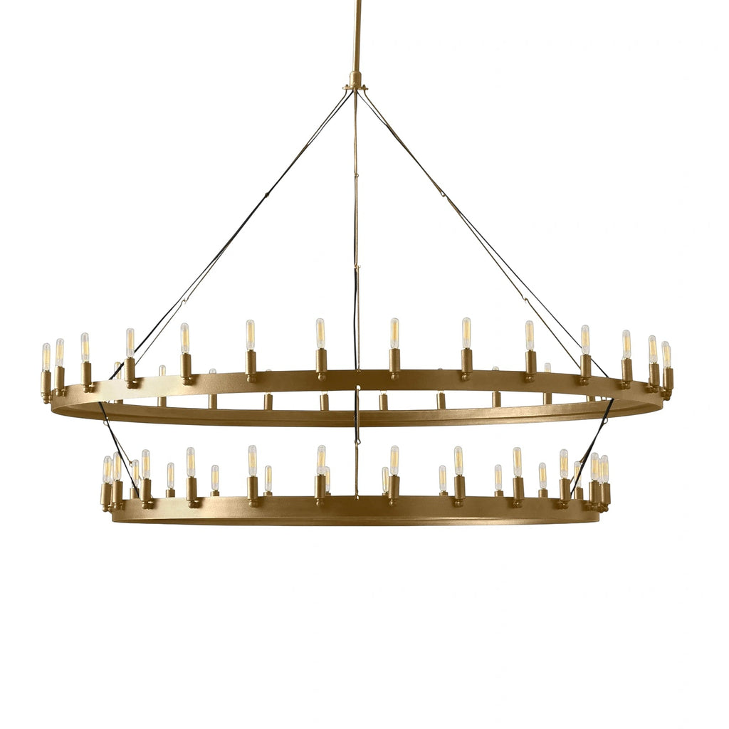 63 Inch Vintage Filament Tubular Candle Tiered Chandelier - Camino