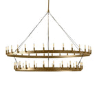 63 Inch Vintage Filament Tubular Candle Tiered Chandelier - Camino