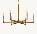 36 Inch Forged Candlestick Chandelier - Thaddeus