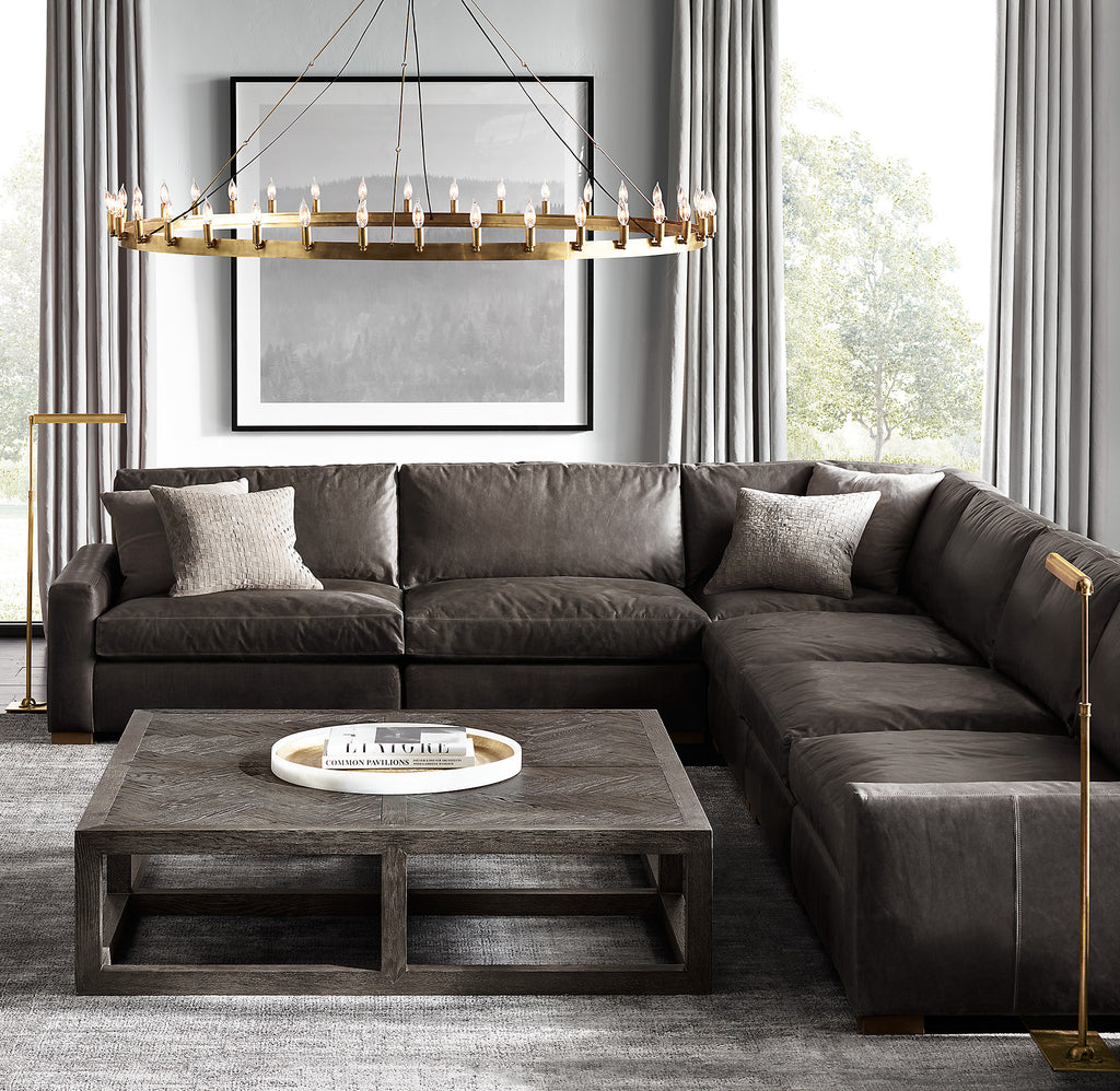 72 Inch Vintage Filament Tubular Candle Round Chandelier - Camino