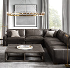 72 Inch Vintage Filament Tubular Candle Round Chandelier - Camino