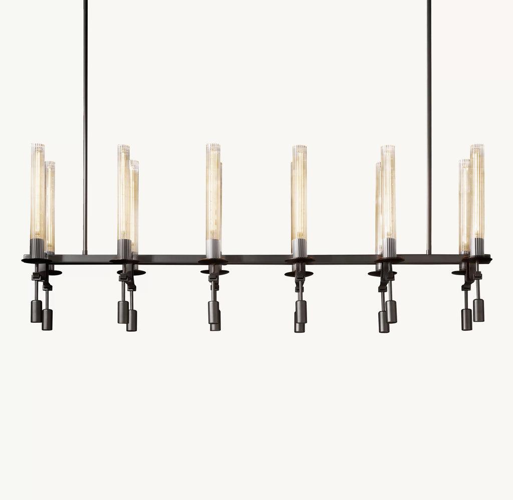 54 Inch Candle Linear Chandelier - Fontanelle