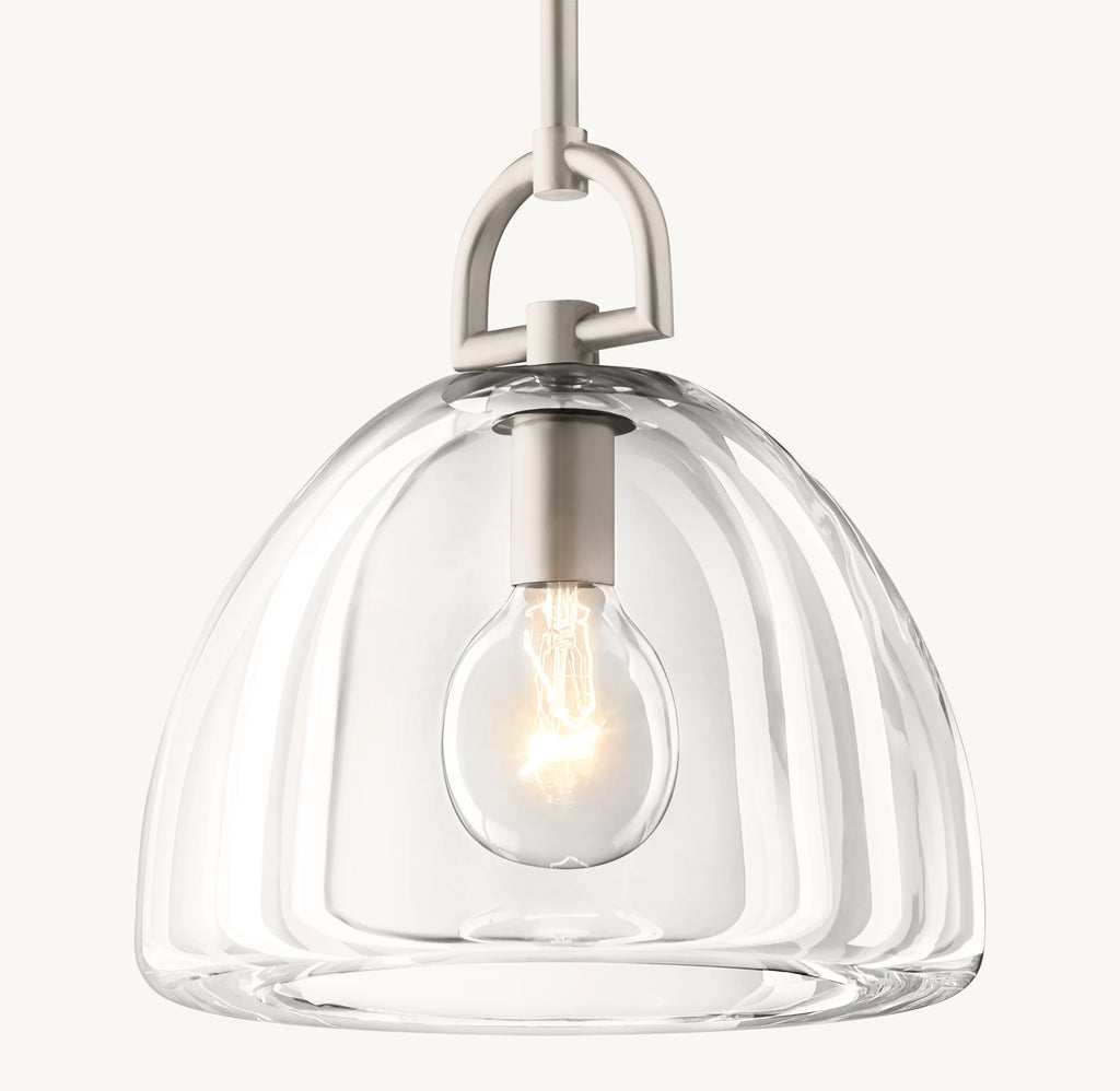 7 Inch Dome Crystal Pendant Light - Botanist