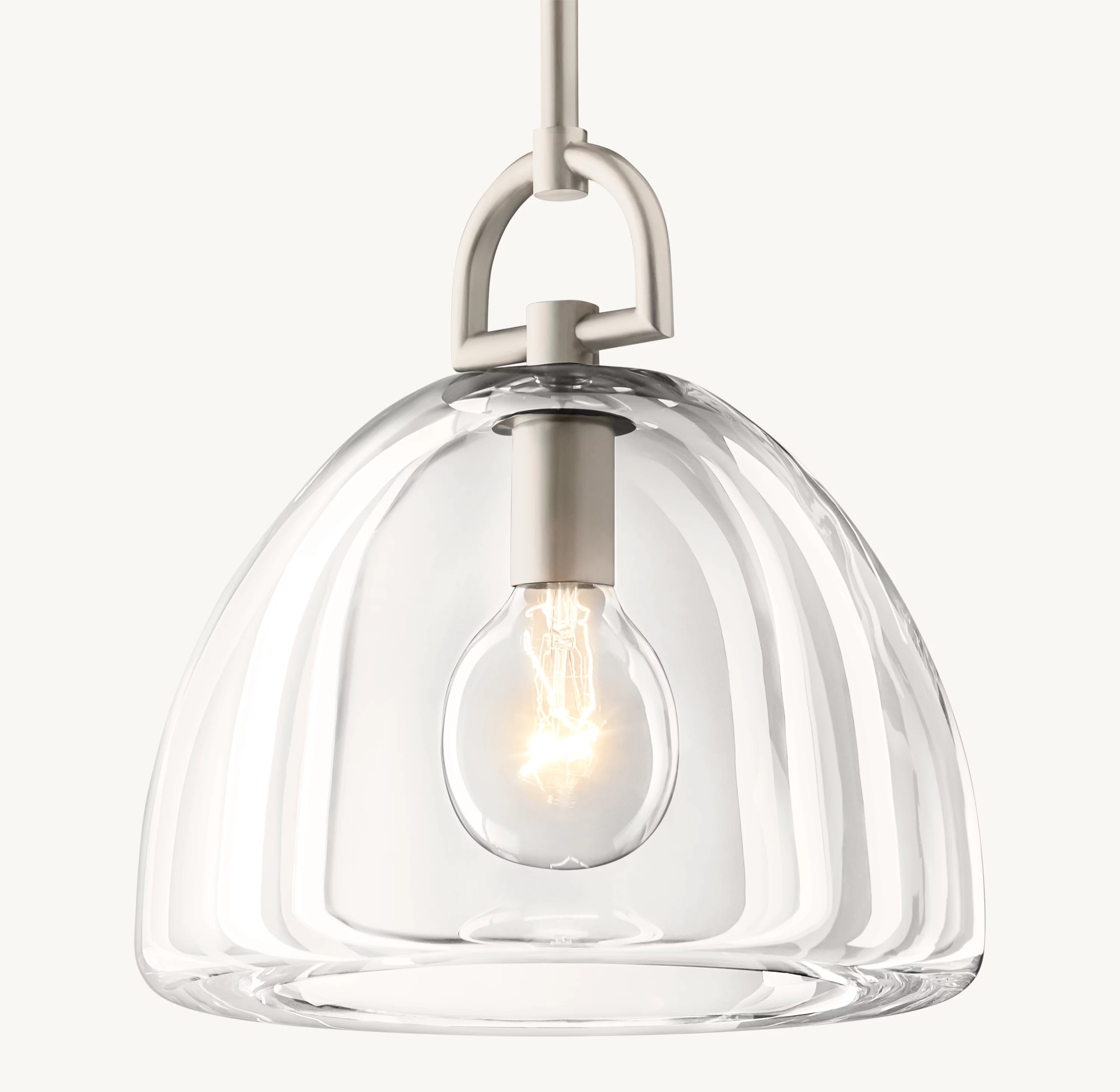 7 Inch Dome Crystal Pendant Light - Botanist
