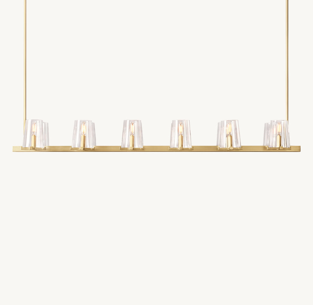 60 Inch Hurricane Candle Linear Chandelier - Pauillac