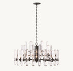 36 Inch Crystal Prism Round Chandelier - Bonnington