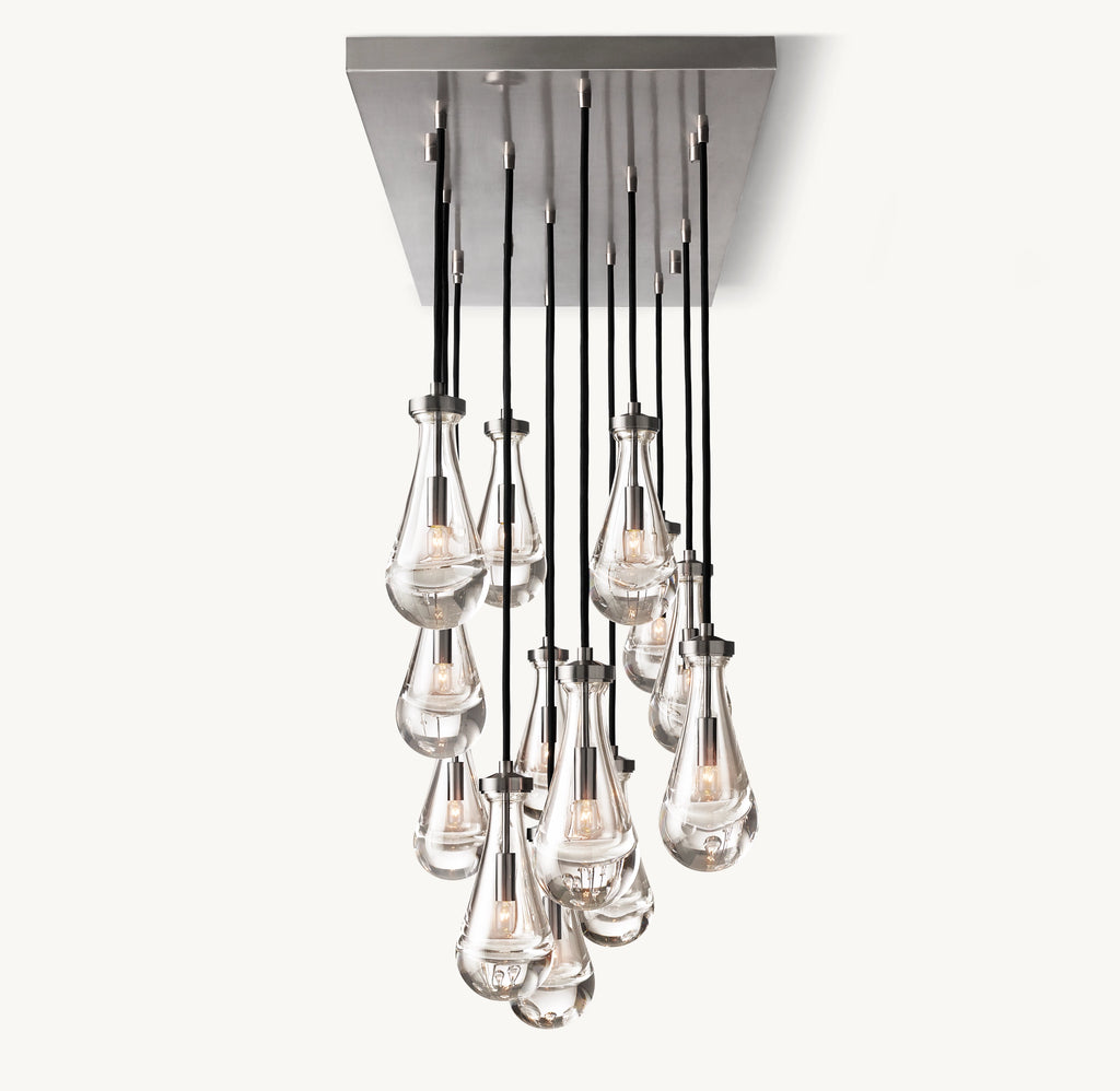 54 Inch Raindrop Linear Chandelier – Ava