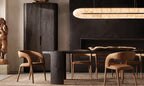 74 Inch Lisse Oval Alabaster Chandelier - Rivage