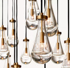 72 Inch Raindrop Linear Chandelier – Ava