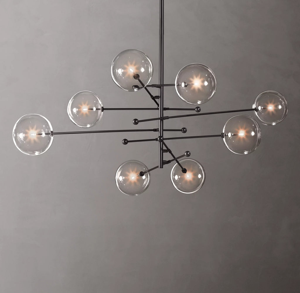 79 Inch Sputnik Globe Glass Chandelier - Mobile