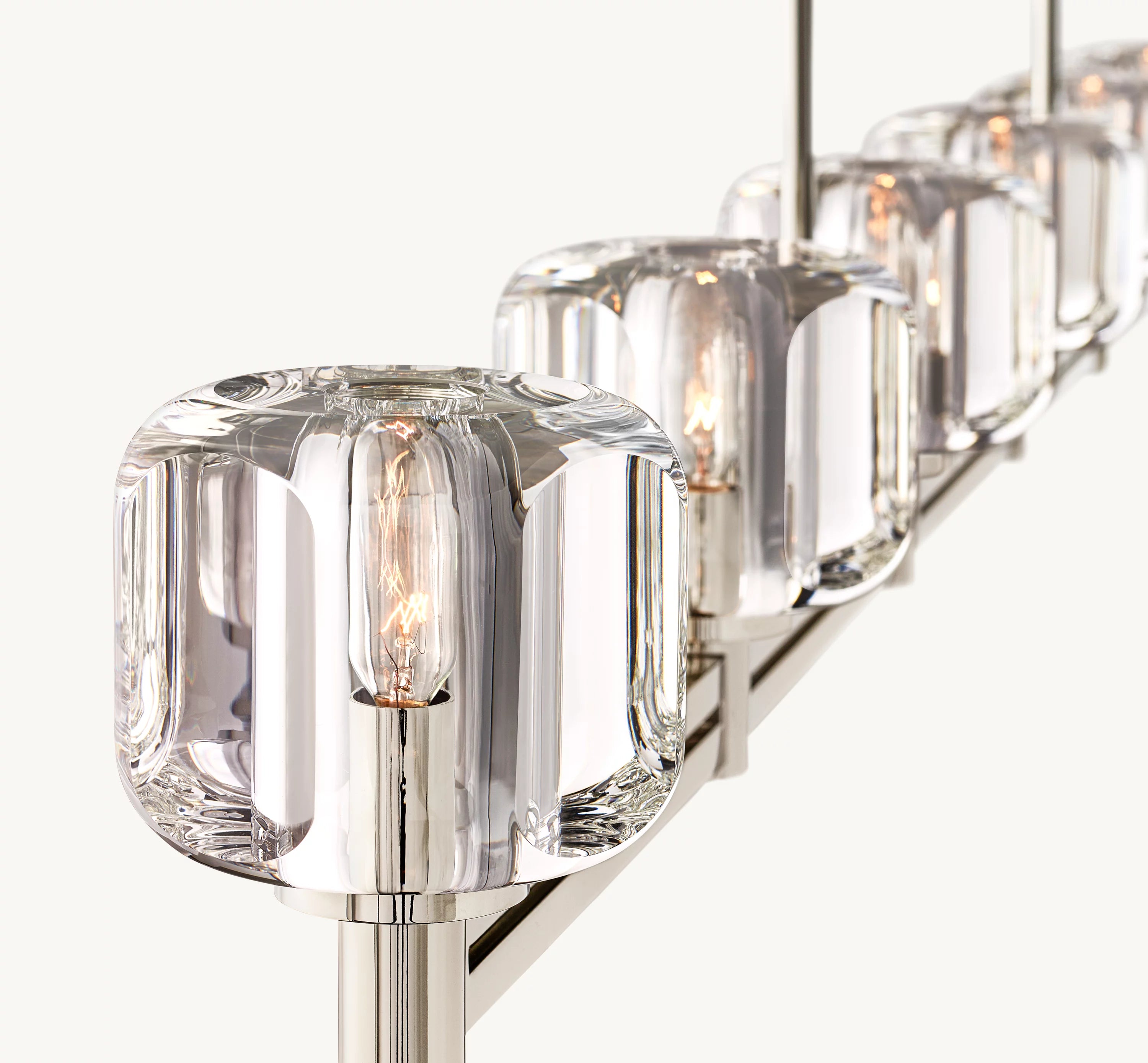 72 Inch Crystal Linear Candle Chandelier - Demaret