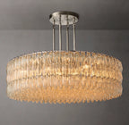 62 Inch Clear Murano Glass Round Chandelier - Chiara