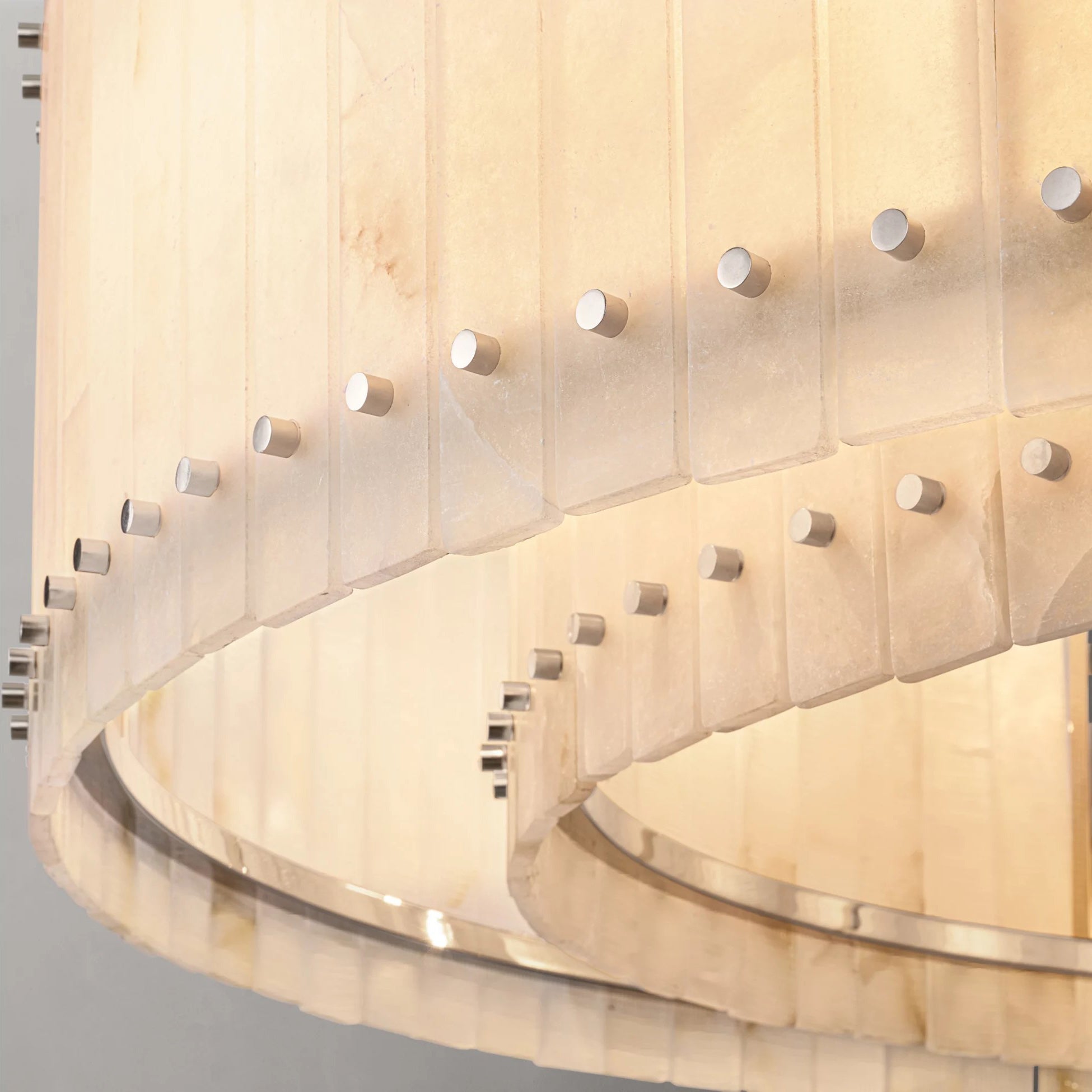 37 Inch Alabaster Round Chandelier - San Marco