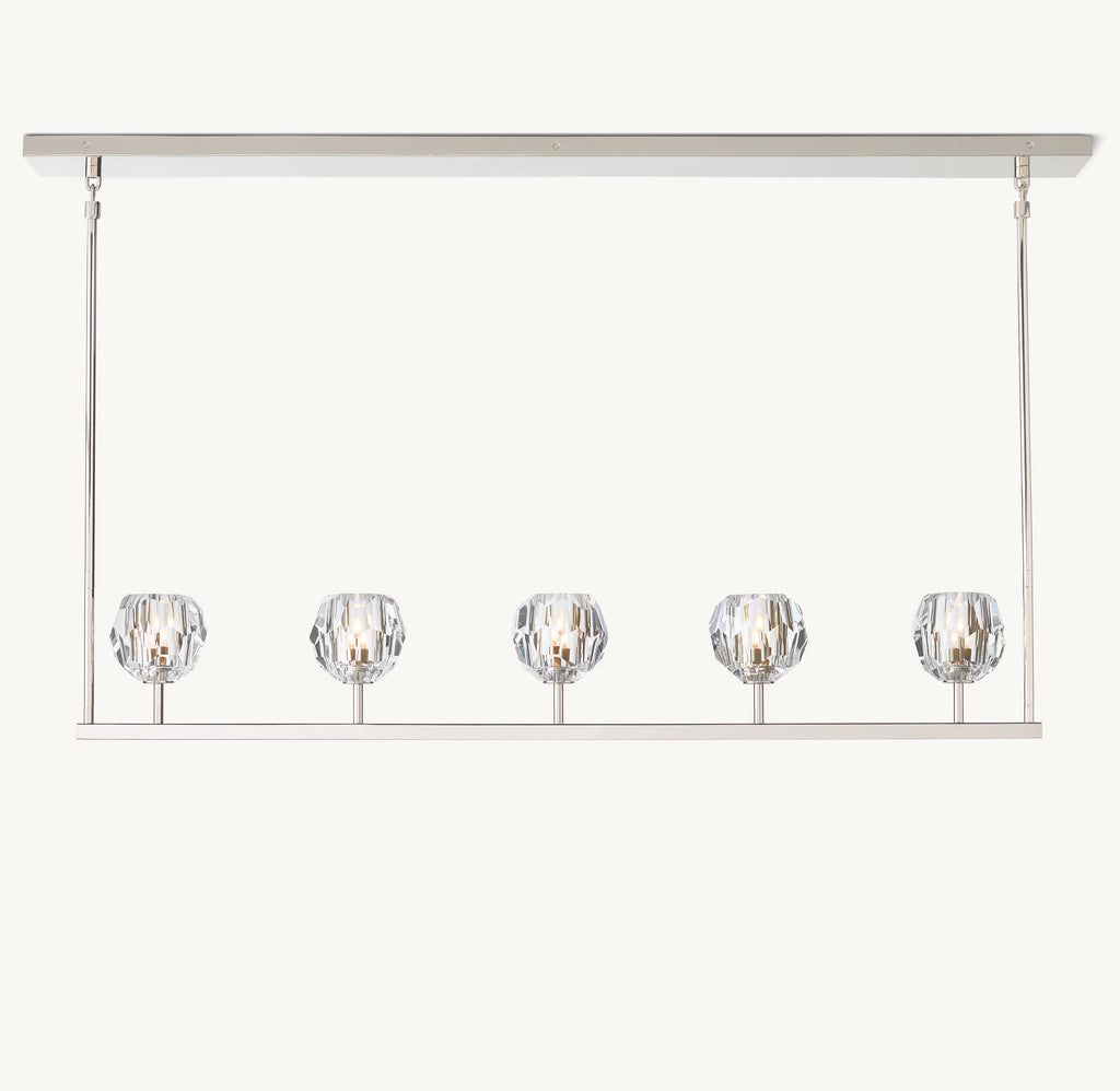 48 Inch Crystal Linear Chandelier – Boule