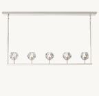 48 Inch Crystal Linear Chandelier – Boule