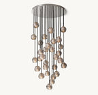 30 Inch Smoked Crystal Cluster Chandelier – Boule