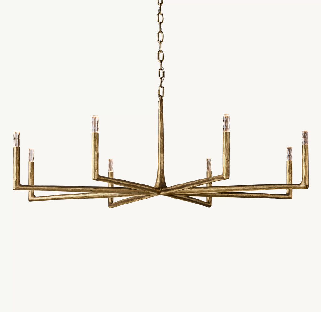 60 Inch Forged Candlestick Chandelier - Thaddeus