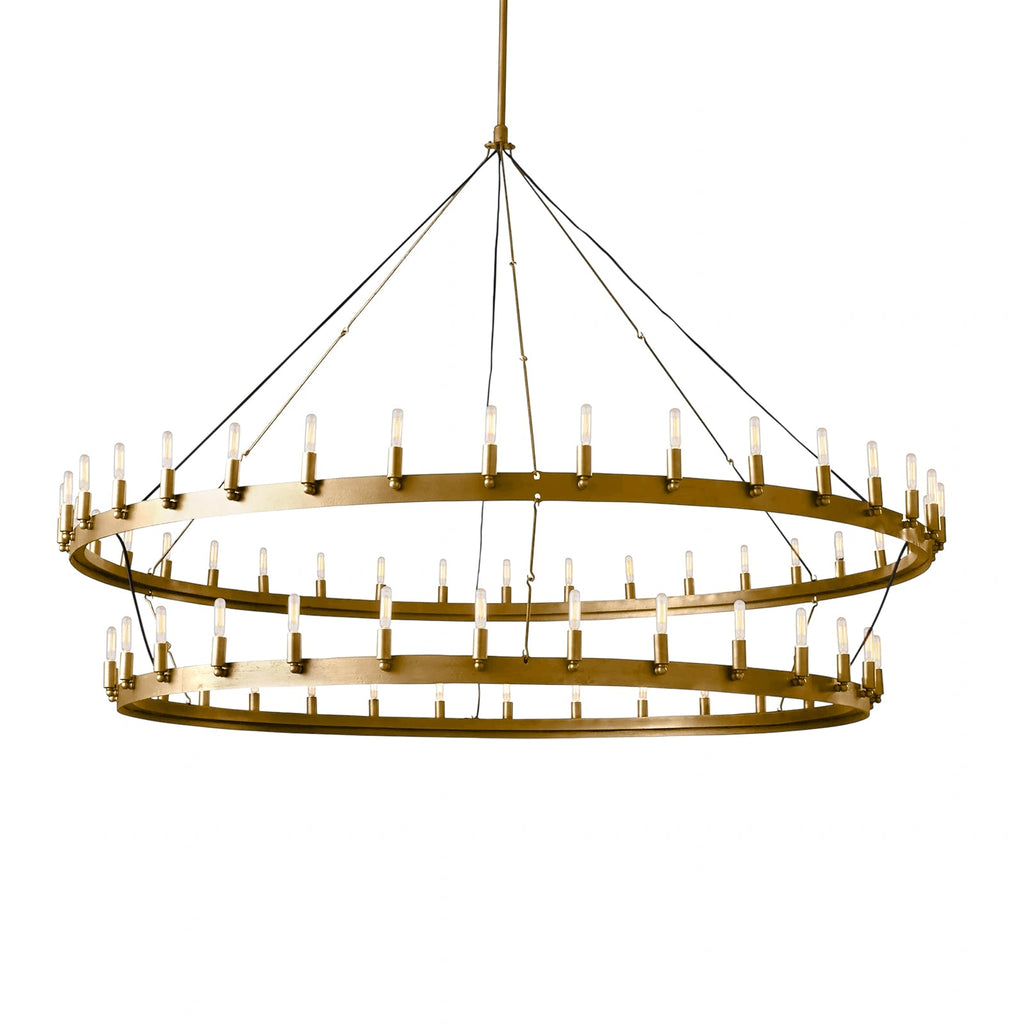 72 Inch Vintage Filament Tubular Candle Tiered Chandelier - Camino