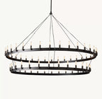 72 Inch Vintage Filament Tubular Candle Tiered Chandelier - Camino