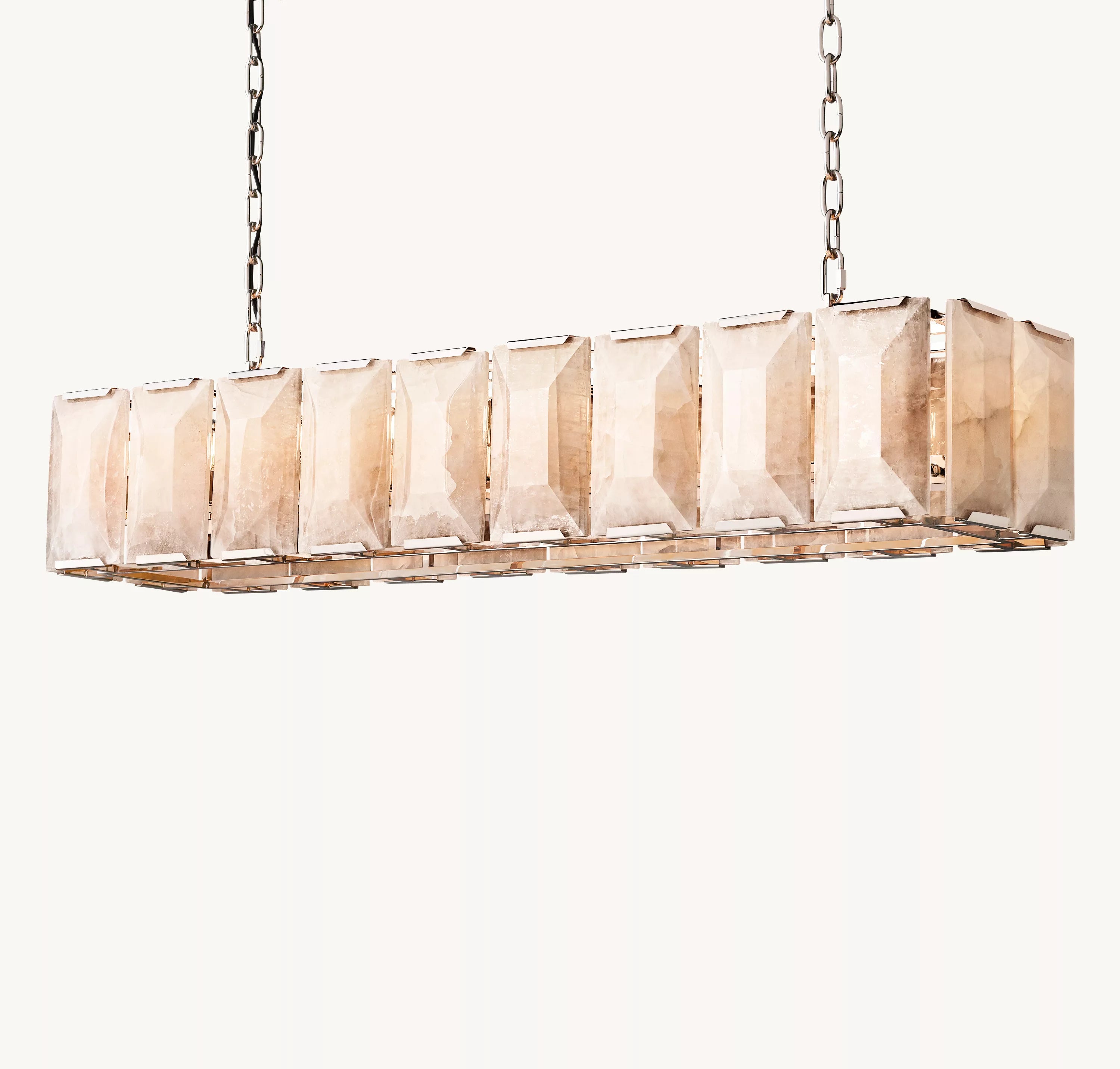 60 Inch Alabaster Rectangular Chandelier – Harlow