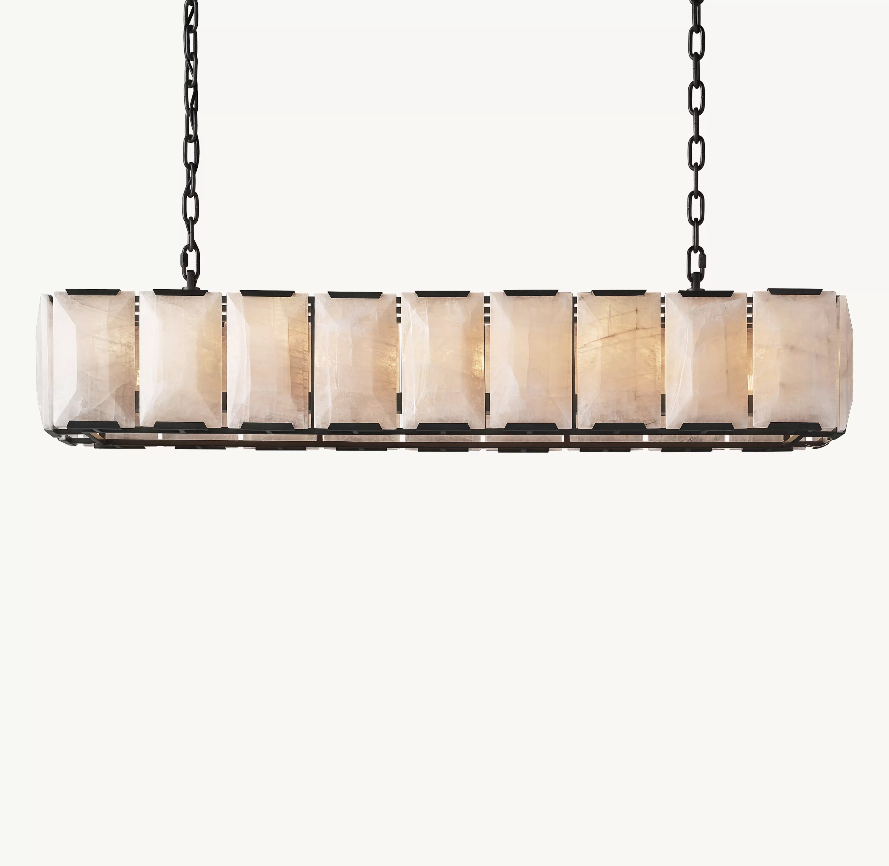 60 Inch Alabaster Rectangular Chandelier – Harlow
