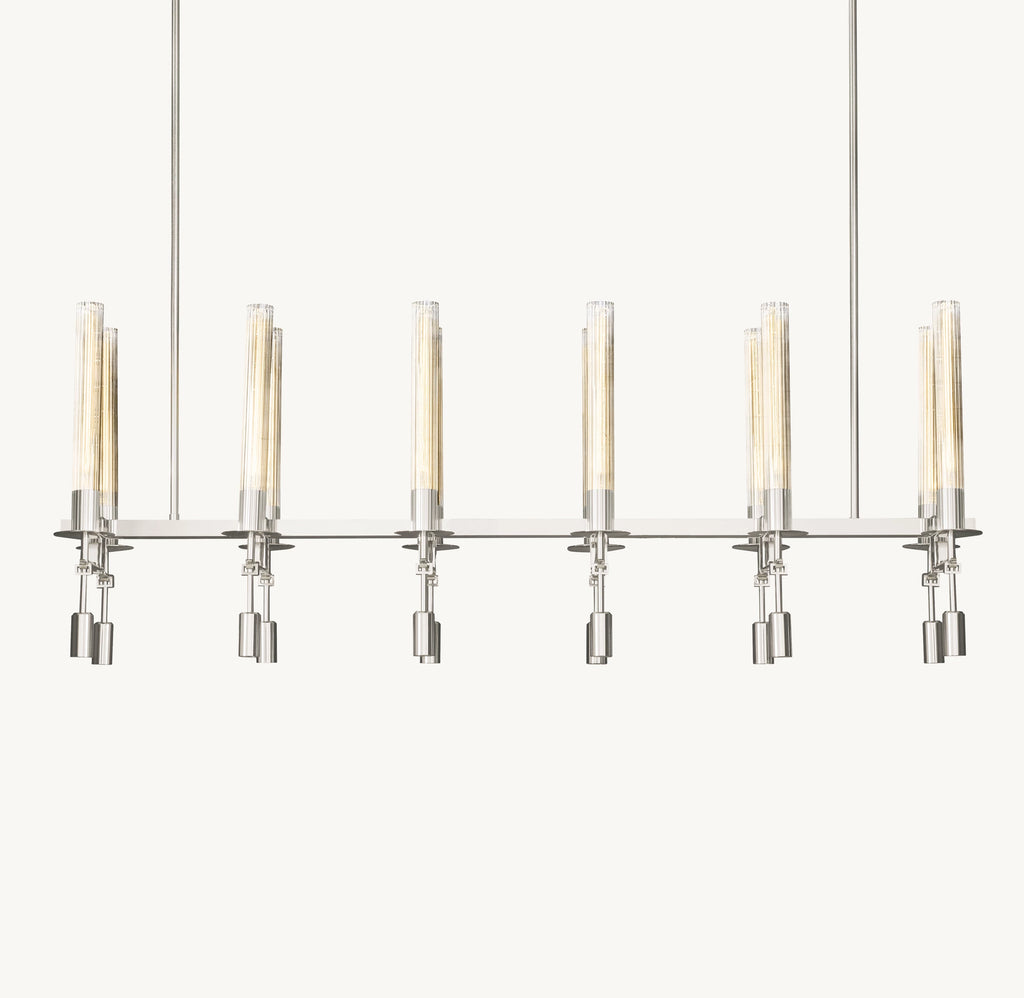 54 Inch Candle Linear Chandelier - Fontanelle
