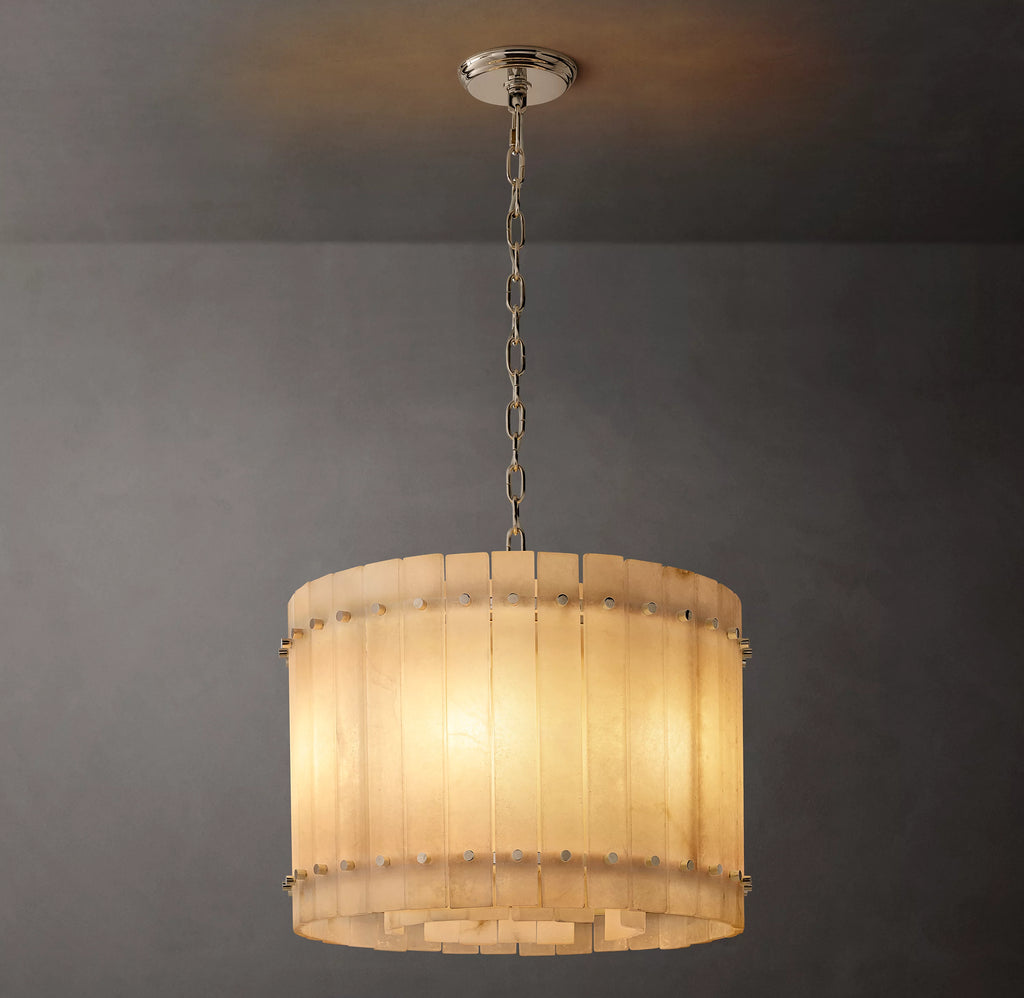 22 Inch Alabaster Round Chandelier - San Marco