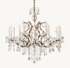 33 Inch Candelabra Crystal Chandelier - Rococo