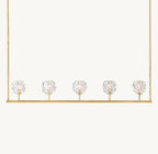 48 Inch Crystal Linear Chandelier – Boule