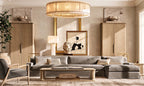 60 Inch Alabaster Round Chandelier - San Marco