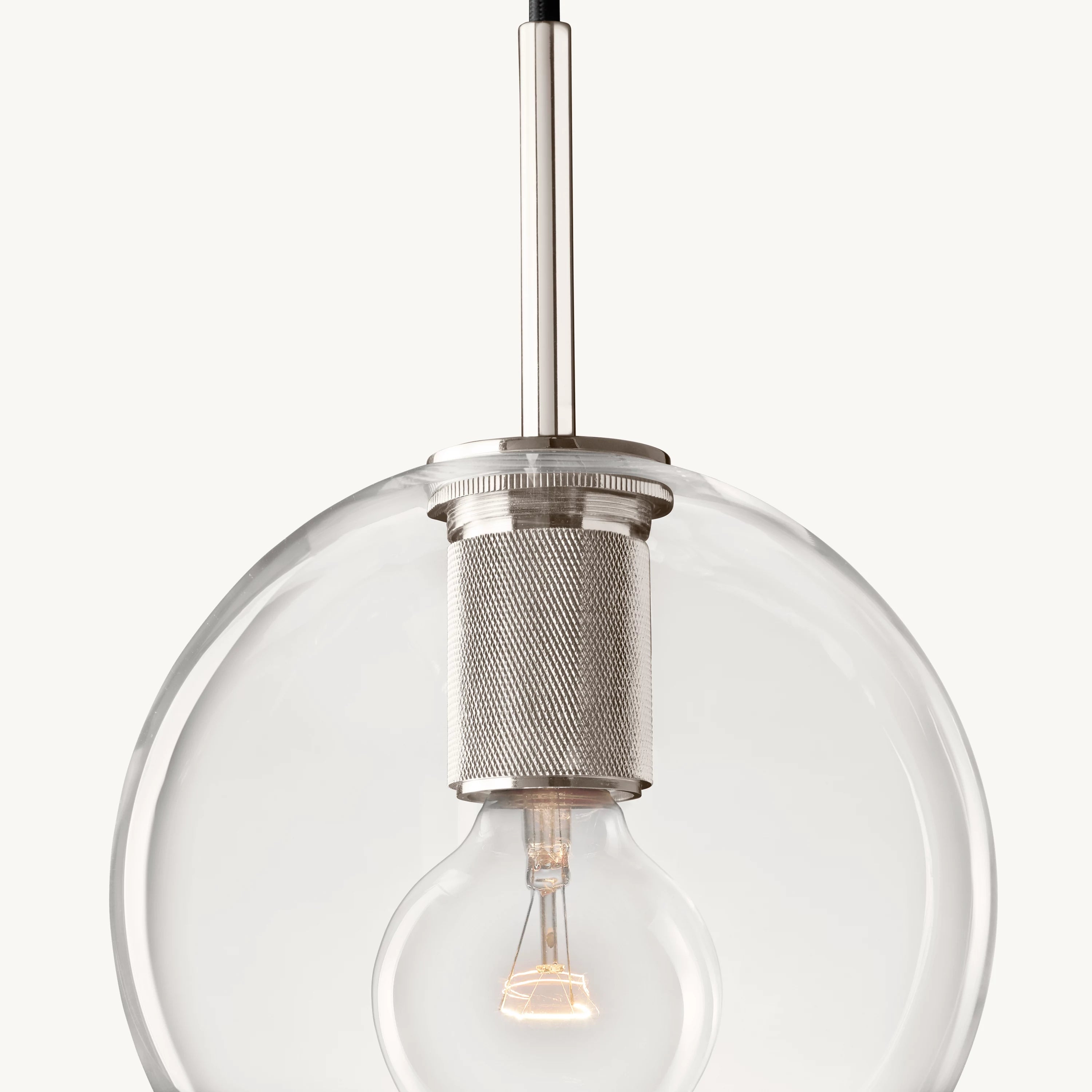 8 Inch Globe Glass Pendant Light - Utilitaire