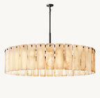 60 Inch Alabaster Round Chandelier - Calamette
