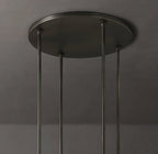 60 Inch Cylindrical Milk Glass Round Chandelier - Ravelle