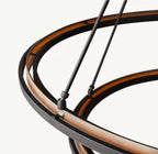 60 Inch Forged Iron Two-Tier Ring LED Chandelier - Peralta