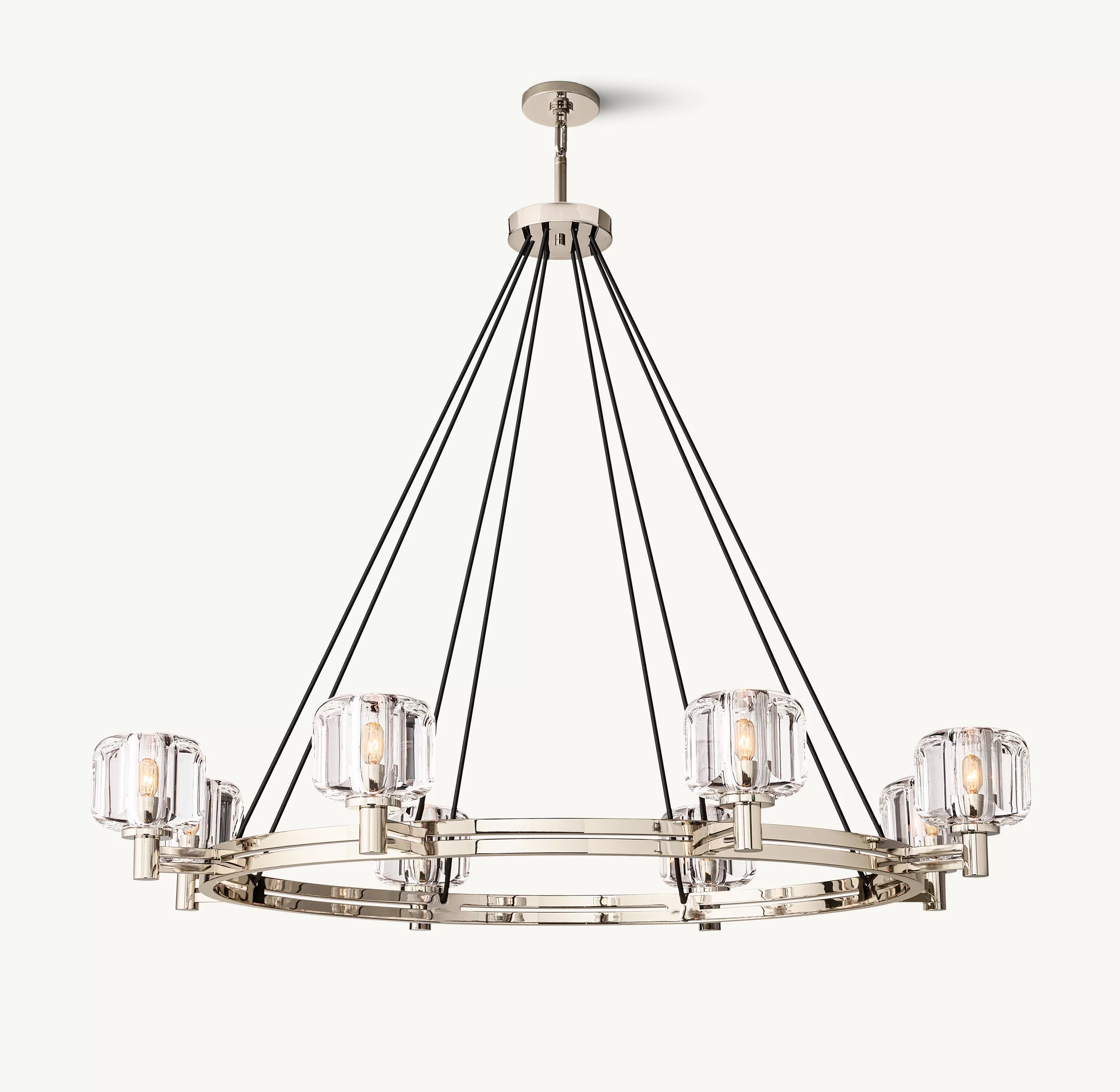 48 Inch Crystal Round Candle Chandelier - Demaret