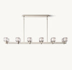 72 Inch Crystal Double Linear Candle Chandelier - Demaret